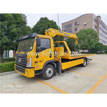 5ton 170HP Flatbed Wrecker with Crane